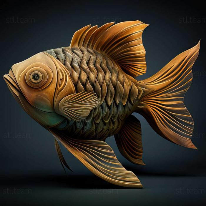 3D model Kaliko varietet fish (STL)